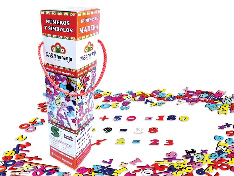 Números en caja